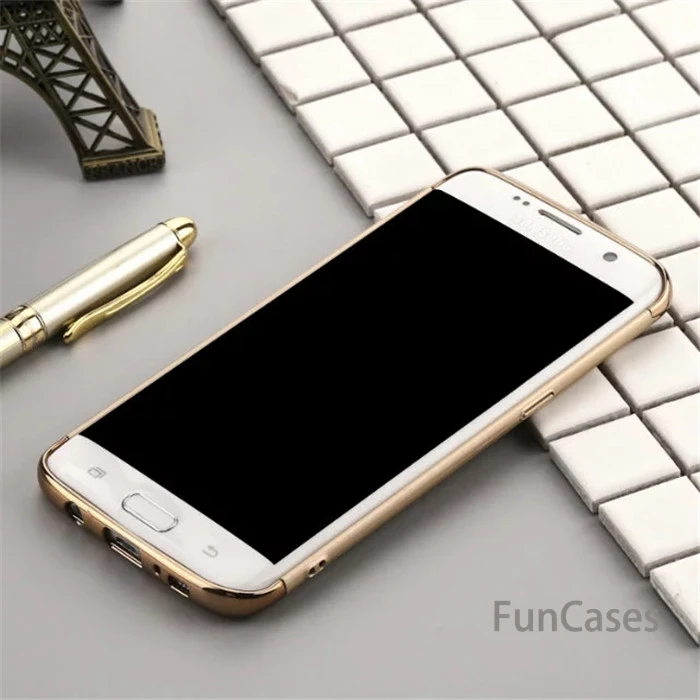 Для Samsung Galaxy J3 J5 J7 2017 года чехол s Роскошная плакированная Жесткий PC задняя крышка 3