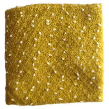 

WOTT Newborn Baby Photography Ball Wraps 50 * 160cm Backdrops Wrap + Handband Crochet Knitted Blanket Props Baby clothing
