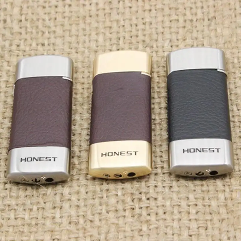

1pc High-end gifts to environmental lighter gas Kitchen windproof Lighter for tobacco cigarette Cigar Free shipping torch