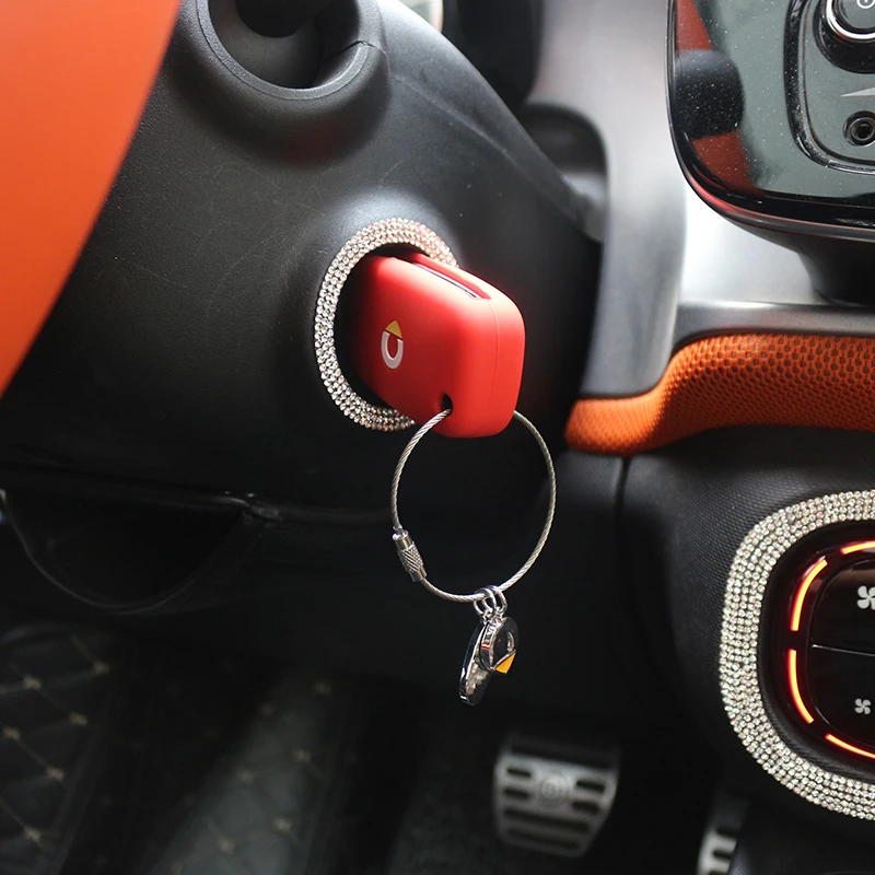 

For Smart 453 Fortwo Forfour Car Key ring Protection Decoration Car Styling Keychain Button Key cover accessories Key decoration