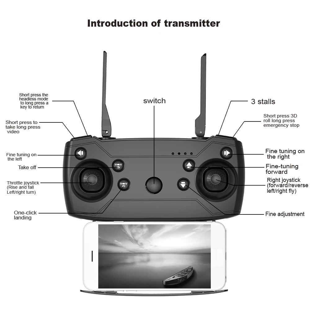 LAUMOX M69G FPV Дрон с камерой 4K HD Дрон широкоугольный WiFi складной селфи Дрон оптический поток RC Квадрокоптер Vs E58 M69 Дрон