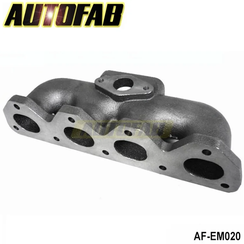 AUTOFAB - For Honda Prelude 92-01 H22 VTEC Engine T3 Cast Iron Turbo Exhaust Manifold Fit 38MM Wastegate AF-EM020