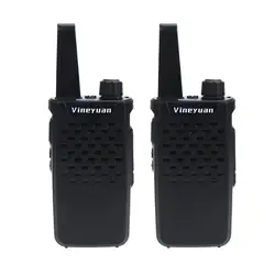 Портативная мини-рация Vineyuan 3 Вт 16 каналов UHF 400-470 МГц двухстороннее радио портативный приемопередатчик Ham CB радио домофон