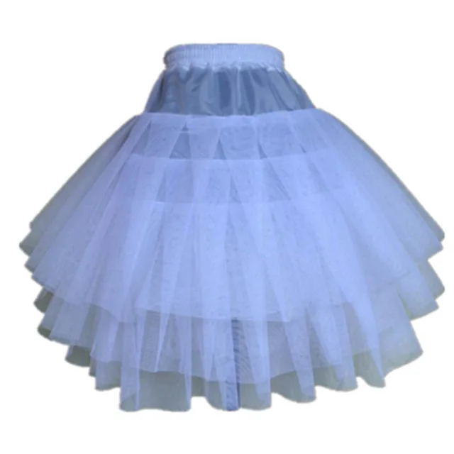 

New Children Petticoats for Formal Flower Girl Dress 3 Layers Hoopless Short Crinoline Little Girls Kids Child Underskirt