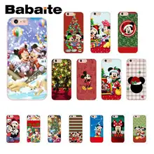 Babaite Рождество Микки Минни DIY Роскошный чехол для iPhone 8 7 6 6S Plus X XS MAX 5 5S SE XR 10 11 11pro 11promax чехол Капа