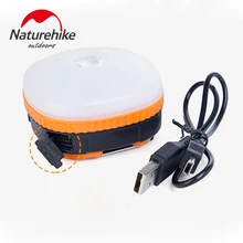 NatureHike Мини Портативный кемпинговый светильник светодиодный USB Перезаряжаемый кемпинговый фонарь Водонепроницаемый Тент лампа наружная походная Ночная лампа