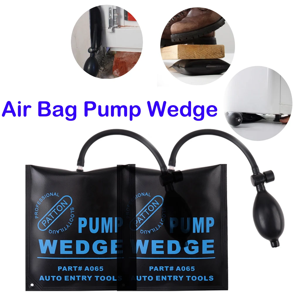 2pcs Air Bag Pump Wedge Inflatable Automotiv Car Entry Shim Windows