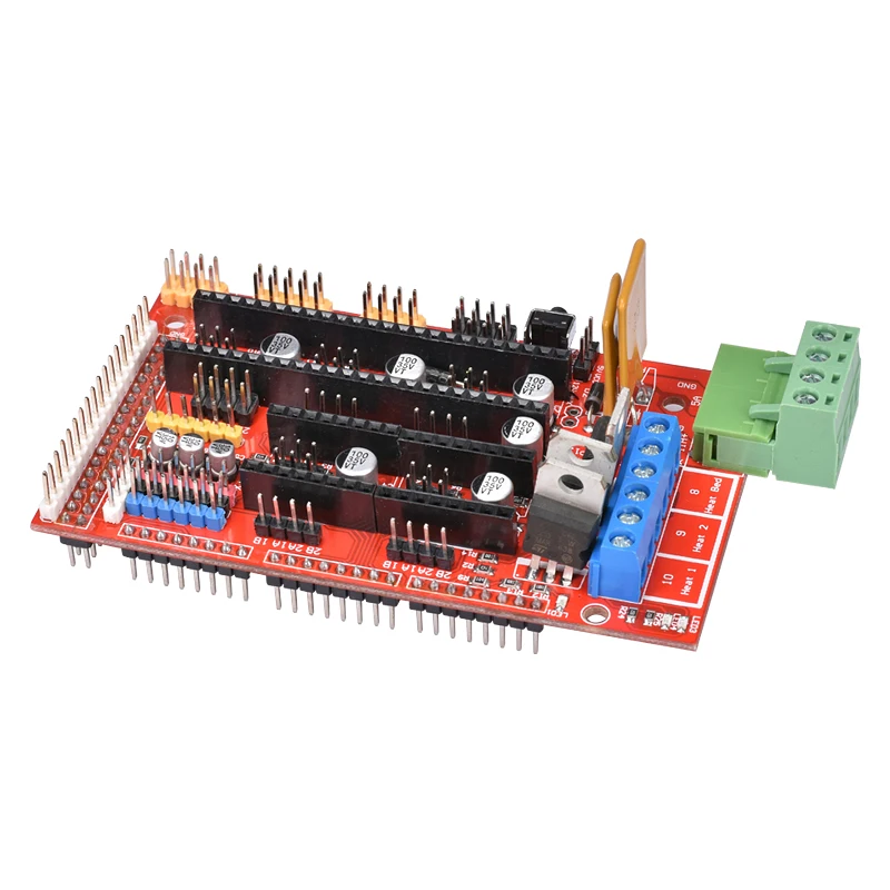 1 шт. панель управления для 3D принтера Mega 2560 R3 + RAMPS 4 5 DRV8825 переносной привод