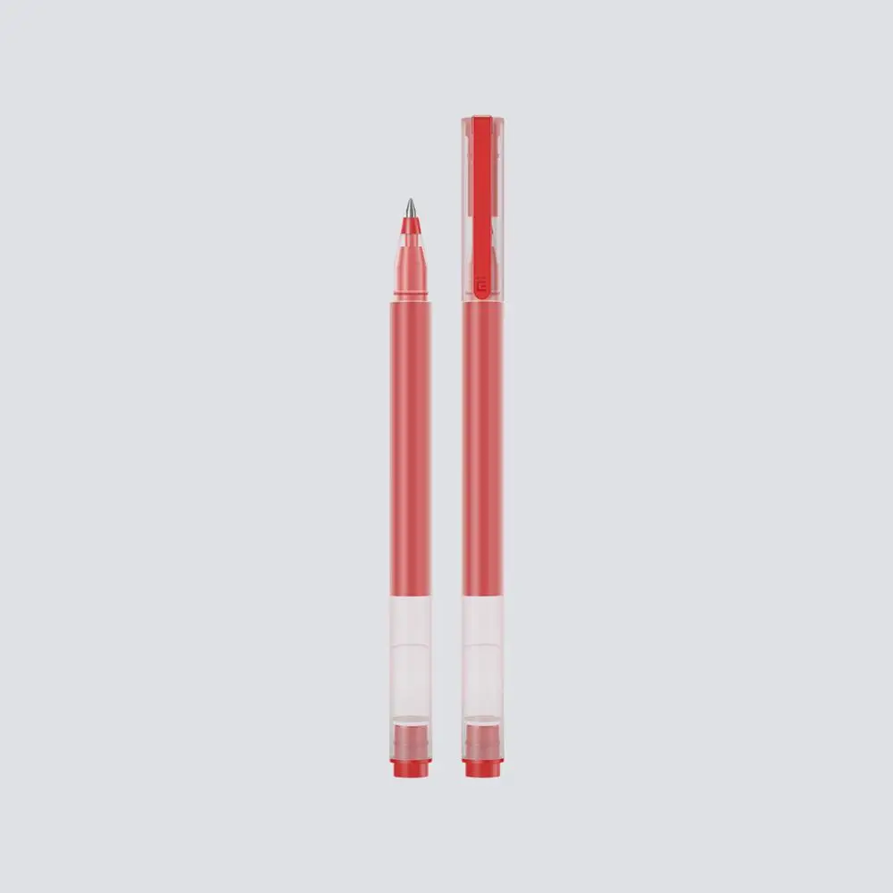 10 шт./компл. MI Mijia ручка 0,5 мм MI шариковая ручка с сердечником прочная ручка с заправляемым стержнем черный, красный чернила гелевая ручка для школы/офис