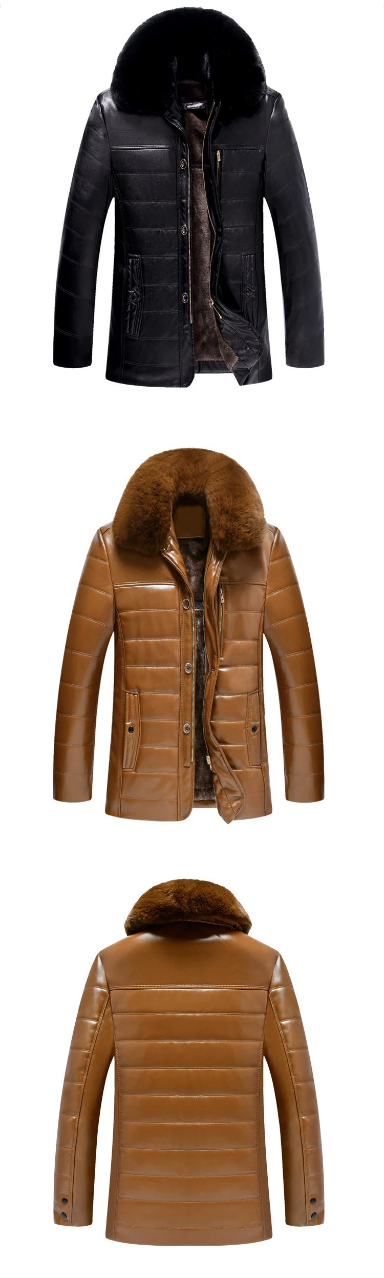 Зимние мужские куртки, пальто, мужская кожаная куртка с хлопковой подкладкой, Мужская бархатная утолщенная модная деловая куртка, верхняя одежда для мужчин