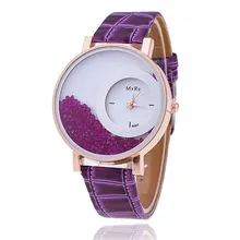 MEIBO Fashion Leather Watchband Women Rhinestone Wrist Watch Casual Women Dress Watches Hot Relogio Feminino
