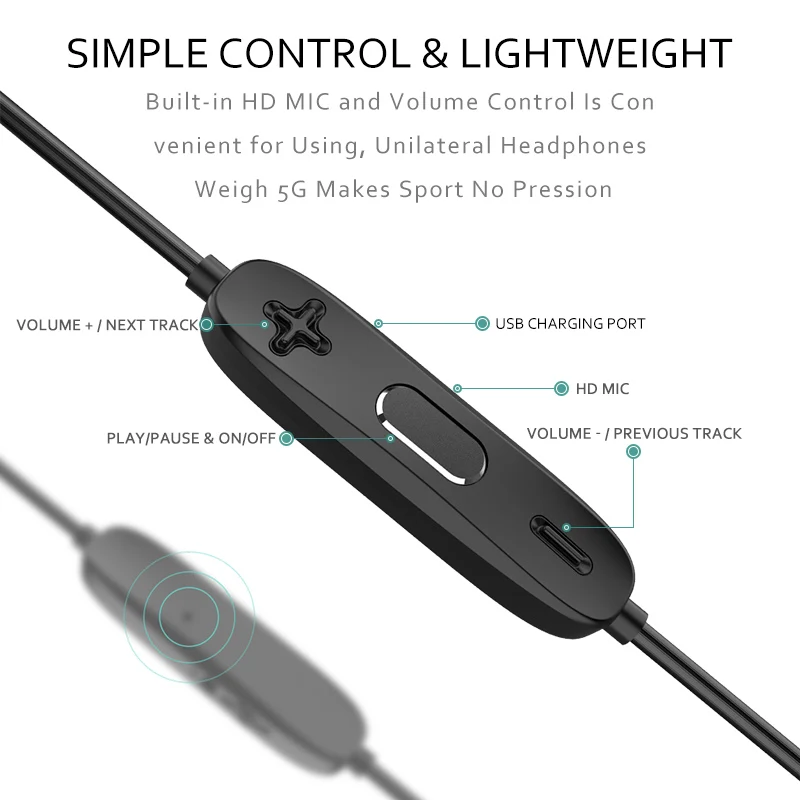 Звуковая модуляция H18 Bluetooth наушники ручной Бесплатная IPX4 Водонепроницаемый
