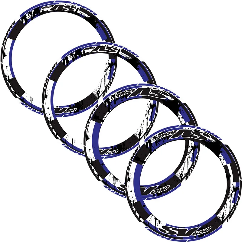 Tricolor motorcycle sticker wheel tire sticker stripe waterproof sunscreen reflective sticker for SUZUKI SV650 sv 650 SV 650 - Цвет: 1
