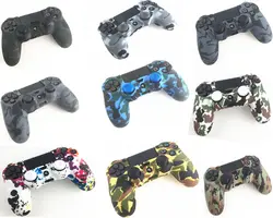 PS4 Pro тонкий контроллер геймпад защиты Camo силиконовый гель охранников мягкий кожаный чехол сцепление Чехол для Playstation 4 аксессуары