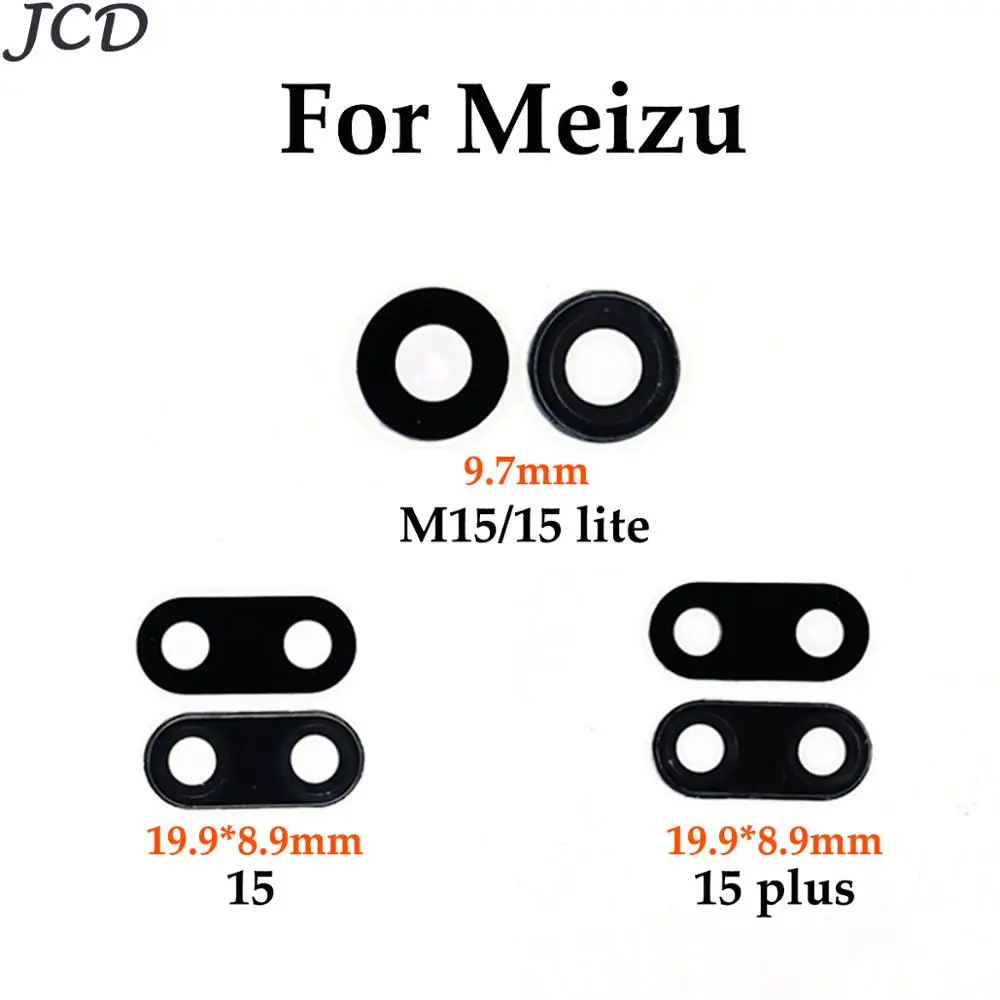 

JCD 2x For Meizu 15 plus 15Plus glass rear back camera glass lens for MEIZU 15 lite plus M15 15th with sticker