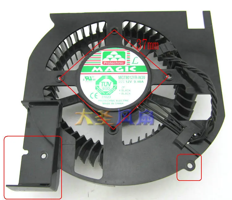 Оригинальный MGT8012YR-W20 DC12V 0.48A для Графика видео Вентилятор охлаждения | Компьютеры
