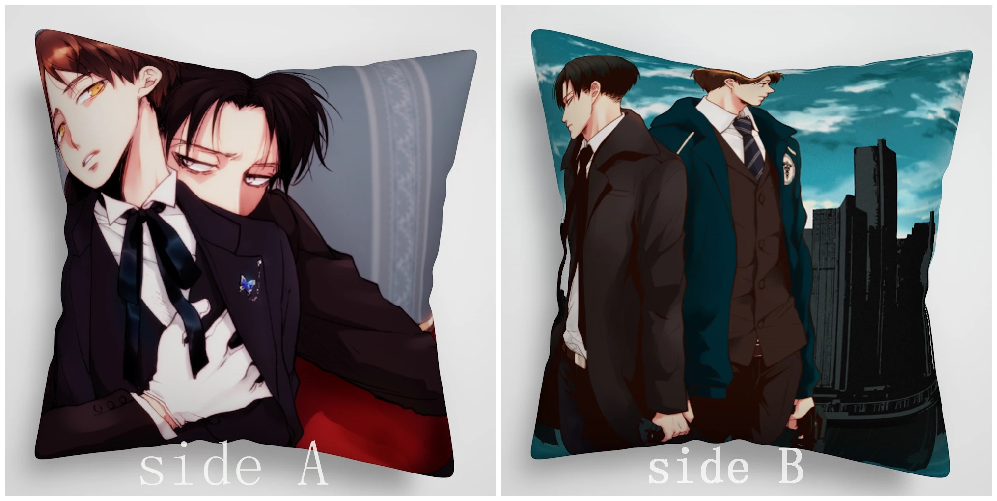 

Suef Anime Manga Attack on Titan Eren Levi Anime two sided Pillow Cushion Case Cover 1103