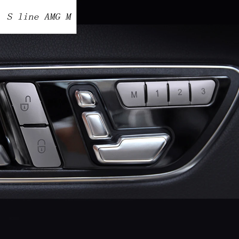Car Styling Seat Adjust Button Switch Cover For Mercedes Benz W204 W205 W212 W218 X204 X166 C E GLK