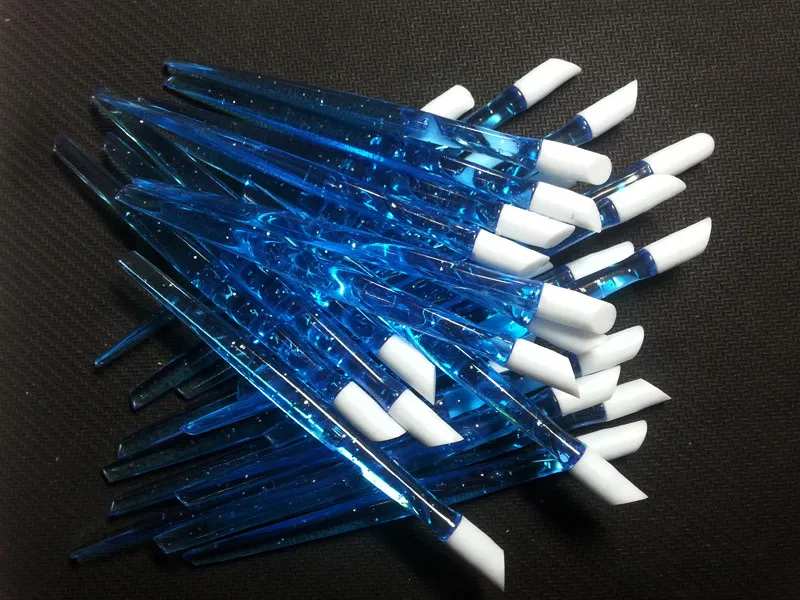 

20pcs transparent Pretty Blue color nail pushers Free shipping, 98mm nail cuticle pushers,hot sale nail tools,bargin price