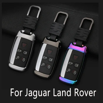 

Aluminium Alloy +Leather Car Key Cover Case Shell Bag for Land Rover Evoque Discovery Sport Discovery LR4 for Jaguar XE XF XJ
