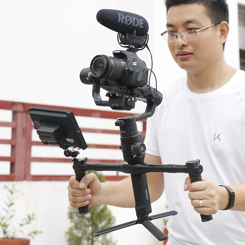 Двойной ручка Gimbal аксессуары ручной крепление для Dji Ронин S Moza Air 2 Расширенный ручками крепление