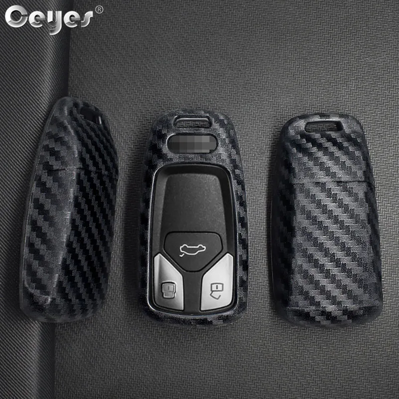 Carbon fiber key cover for AUDI (5)