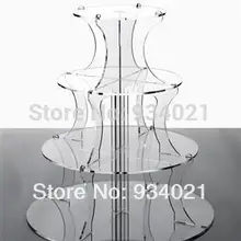 4 Уровня Акриловые Кекс Стенд-Вмещает 29 кексы