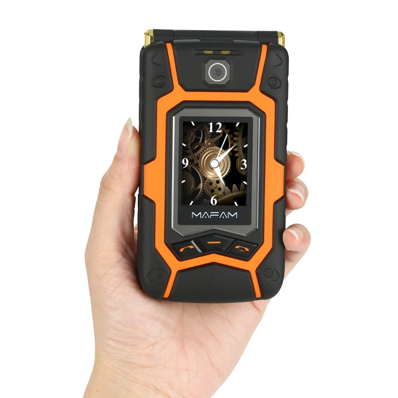 MAFAM Land Rover Flip Cell X9 Dual Screen Dual SIM One-key Call Answer Long Standby Touch Screen Rugged Senior Mobile Phone P008
