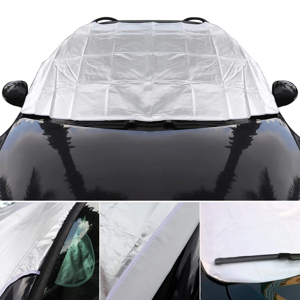 M L Universal Thick Front Windshield Car Covers Aluminum Foil Cotton