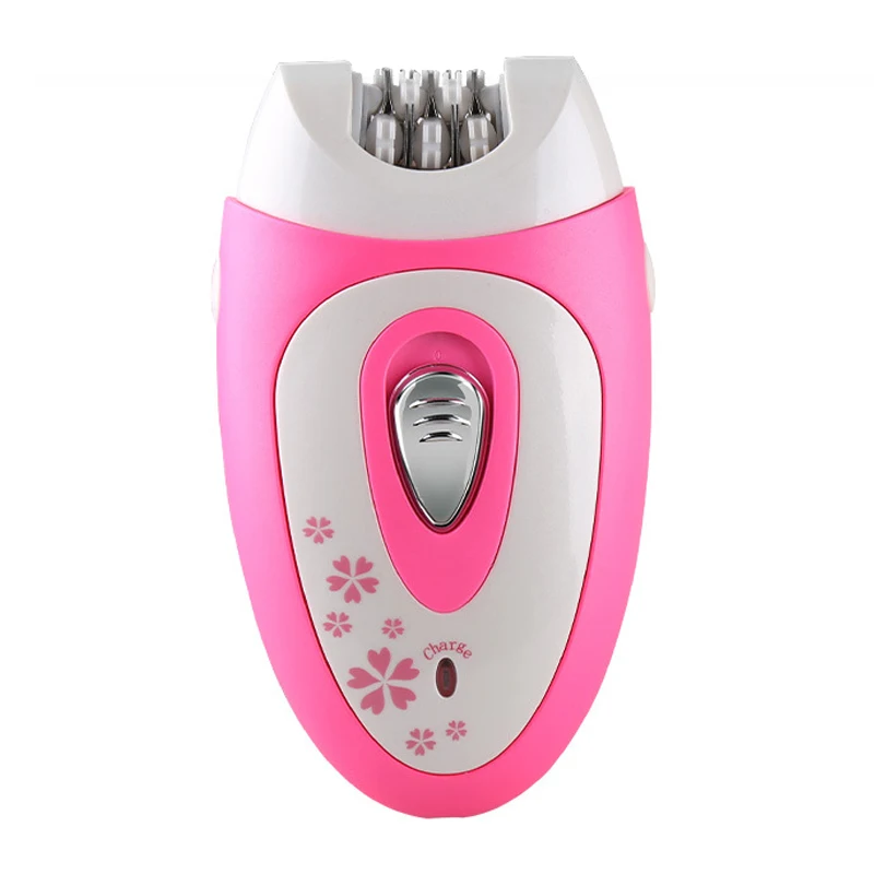 Kemei KM-207 перезаряжаемый Электрический женский эпилятор 3 в 1 Набор Крем для удаления волос для женщин удаление волос станок для бритья полный корпус - Цвет: Pink