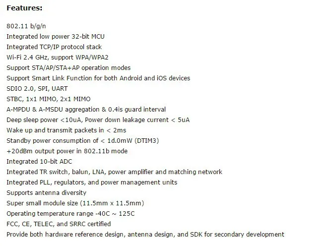 ESP-WROOM-02 INFO 2