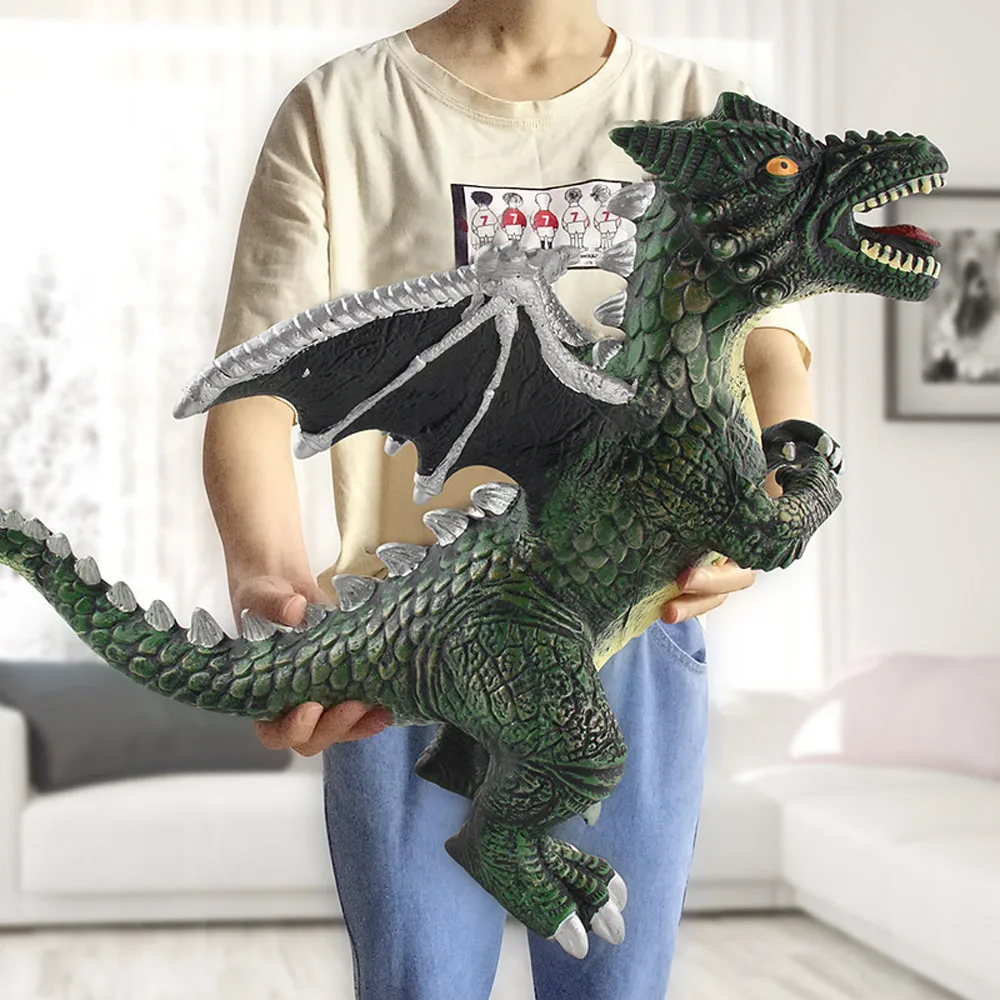 Динозавр пластиковая модель большой размер звук день рождения Дети Подарок детская игрушка 54 см 7,19