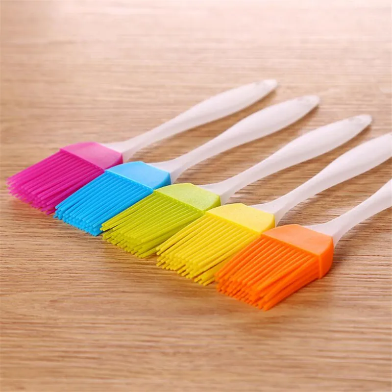 

Heat Resisting Silicone BBQ Pastry Baking Bakeware Basting Oil Brush High Temperature Resistant Cleaning Barbecue Cooking Tools