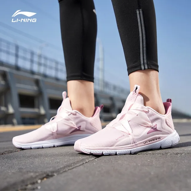 Li-Ning/Женская тренировочная обувь JING HONG, легкая, свободная, гибкая подкладка, удобная дышащая Спортивная обувь AFHP014 YXX055