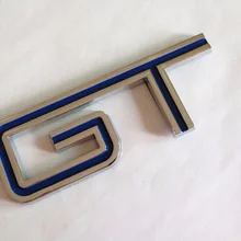 2005-18 Mustang GT эмблемы значки багажника Хром и синий