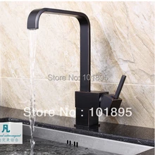 L15701-роскошный смеситель для раковины черного цвета из латуни