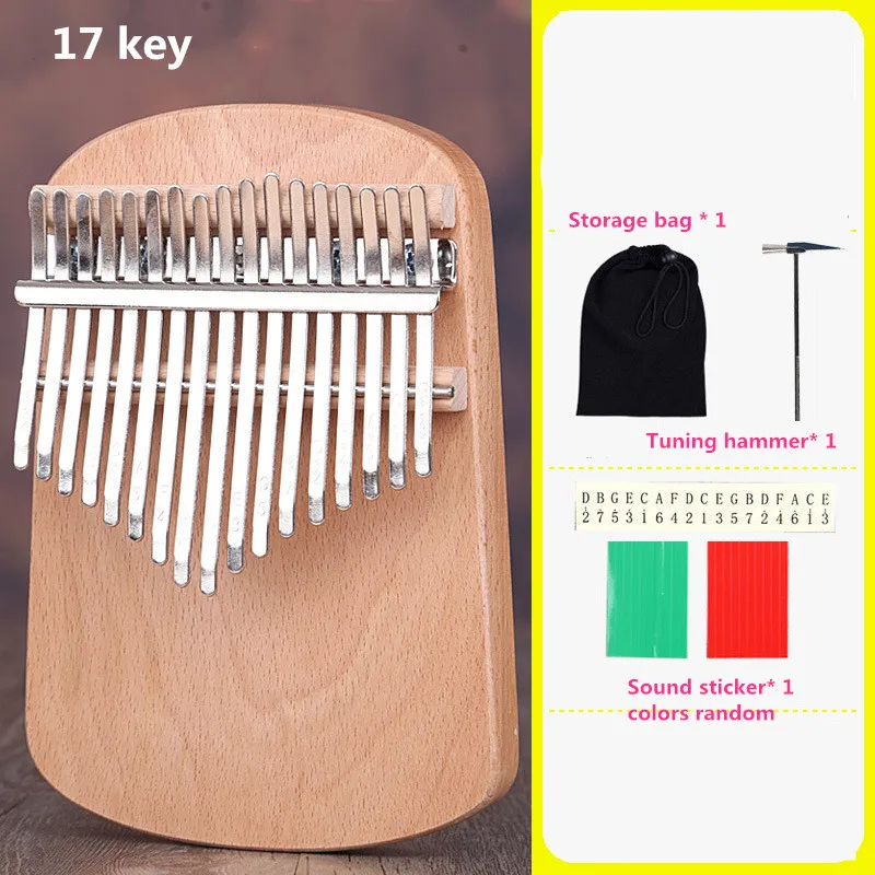 17 клавиш тон сандалового дерева калимба Африканский Mbira «пианино для больших пальцев» перкуссионная клавиатура музыкальные инструменты