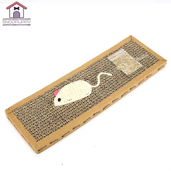 

Cats Pets Scratch Board With Fish And Mouse Pattern For Cats Grab And Fun Cat Toys High Quality Corrugated Cardboard YT0014