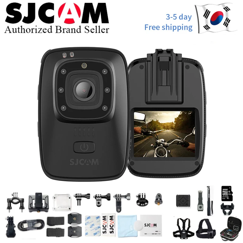 

Original SJCAM A10 Portable Mini Camera IR-Cut Night Vision Laser Positioning Action Camera Wearable Infrared Security Bodycam