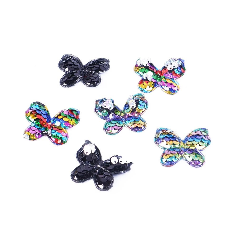 David accessories бантом двусторонние пайетки diy Одежда накладные ногти ремесла аксессуары для шитья 10 штук, 10Yc5258