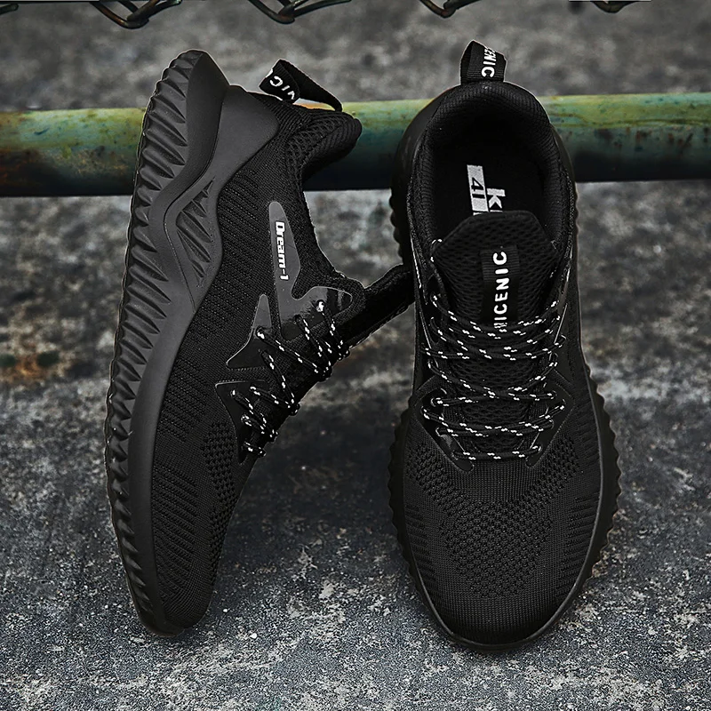 Высококачественные мужские кроссовки дышащие сетчатые осенние уличные спортивные Удобные легкая ходьба беговая Обувь для взрослых Обувь