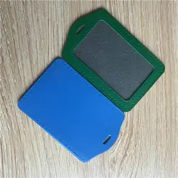 Искусственная кожа RFID Card Case знак пластиковые ID Card Holder для сотрудника ярмарка 10 шт./лот