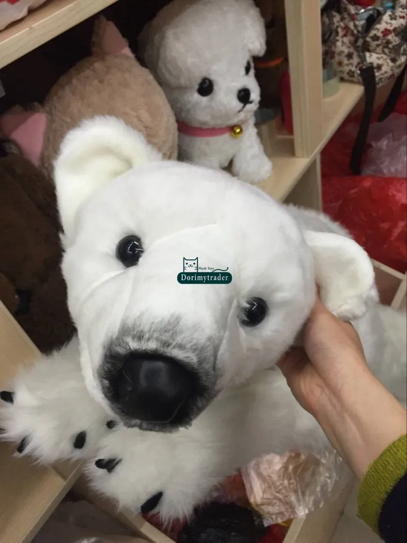 Dorimytrader 39''  100cm Large Soft Stuffed Lovely Cute Plush Simulated Animal Polar Bear Toy, Nice Gift, Free Shipping DY60307 (2)