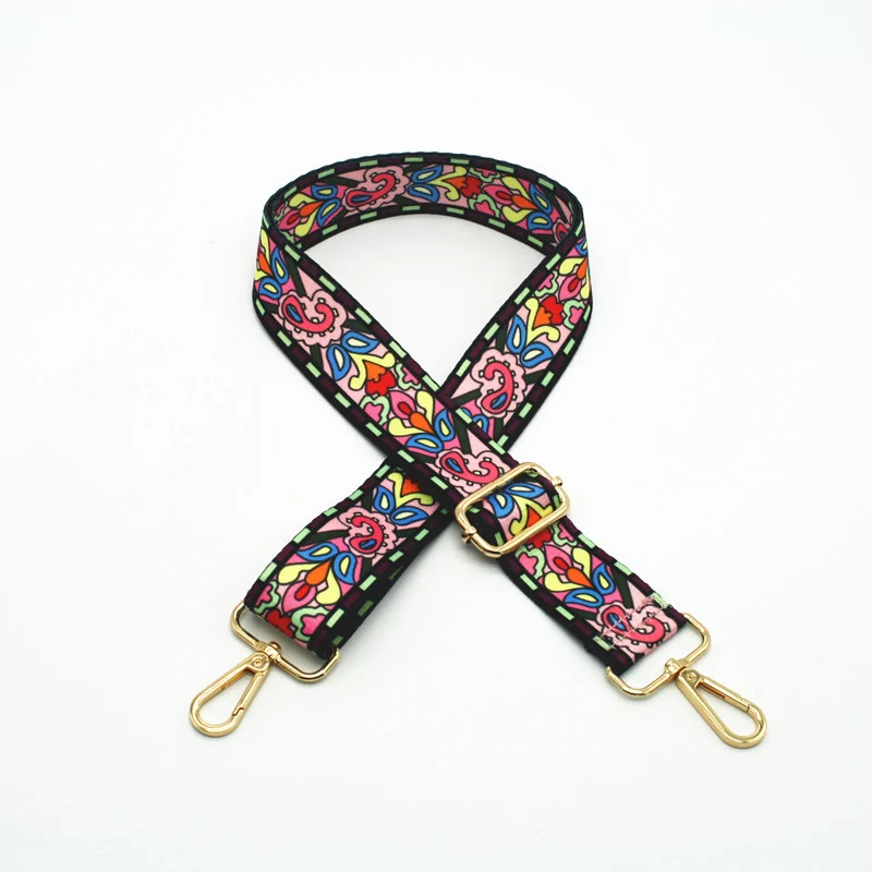 Nylon Colored Bags Straps Rainbow Belt Accessories Adjustable Women Shoulder Handbag Straps Decoration Handle Ornament KZ151357
