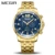 MEGIR Chronograph Quartz Men Watch Top Marca de Luxo Militar Do Exército Relógios de Pulso Homens Relógio Relogio masculino Relógio de Pulso de Negócios
