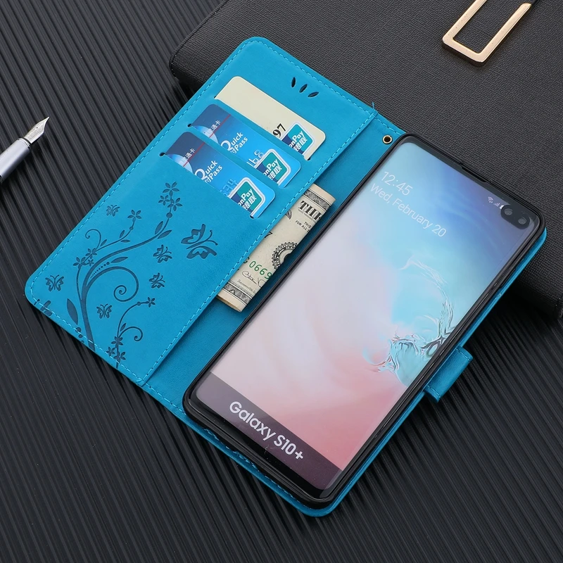 

Wallet Leather Case for Samsung Galaxy S10 S9 S8 Plus S7 S6 edge A10 A20 A20E A30 A40 A50 A70 M20 A7 A8 A6 2018 Soft Flip Cover