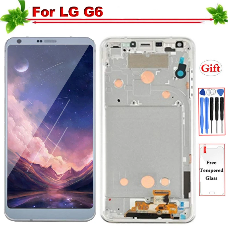 

LCD for LG G6 H870 H871 H872 H873 LCD Display with Frame IPS Touch Screen Digitizer Assembly for LG G6 Display Replacement
