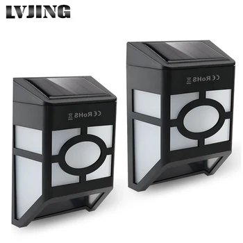 

LVJING 1/2/4/8pcs LED Solar Wall Light IP65 Waterproof Outdoor Energy Saving Garden Street Yard Path Solar led Security Lamps