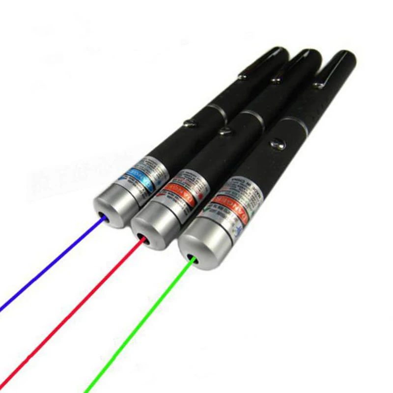 Высокая мощность лазерная указка ручка Видимый луч светильник 5 мВт Профессиональный Мощный портативный красный/синий фиолетовый/зеленый лазер