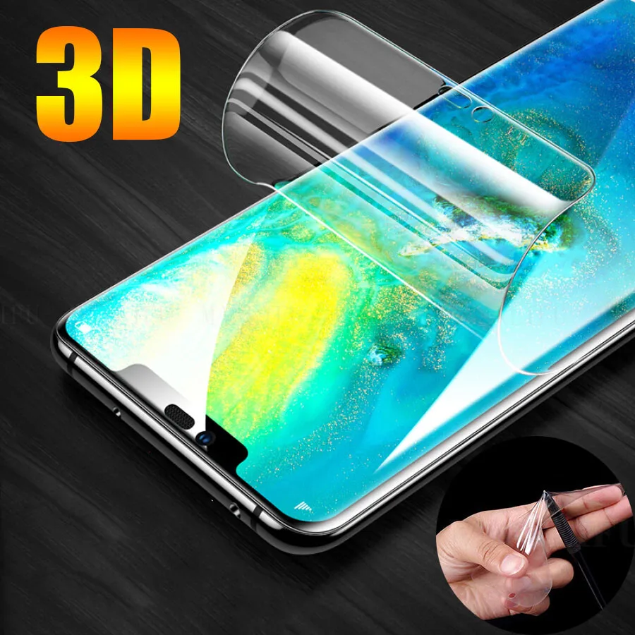 3D Передняя силиконовая ТПУ Прозрачная пленка для huawei Honor 20 10 View Защитная экрана